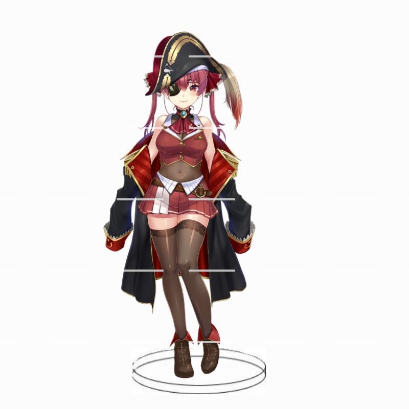 Animation Hololive anchorwoman acrylic insert card white blowing snow summer color festival animation peripheral decoration