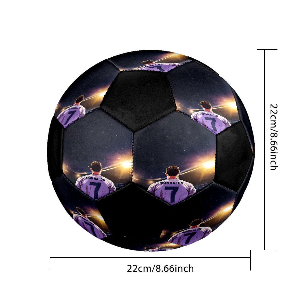 Size 5 Printed Football Resistant Outdoor Training Soccer Ball