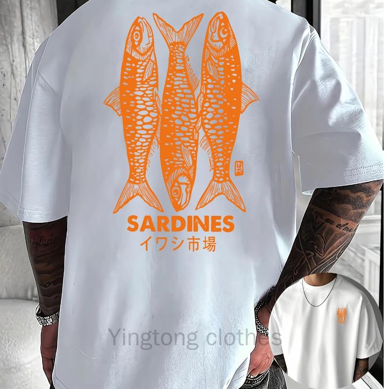 

Creative Pattern Round-neck T-shirt, Pure Cotton Summer Trendy Fashion Short-sleeve Top, Casual Daily Style Top XS