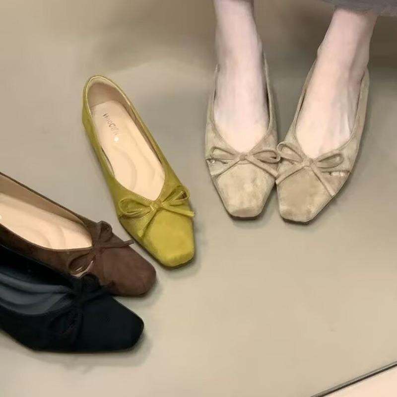 Women Loafers Shoes Ballet Flats Shoes for Woman Autumn Bow Dress Casual Shoes Walking Sport Women's Sneakers 2025 Mujer Zapatos