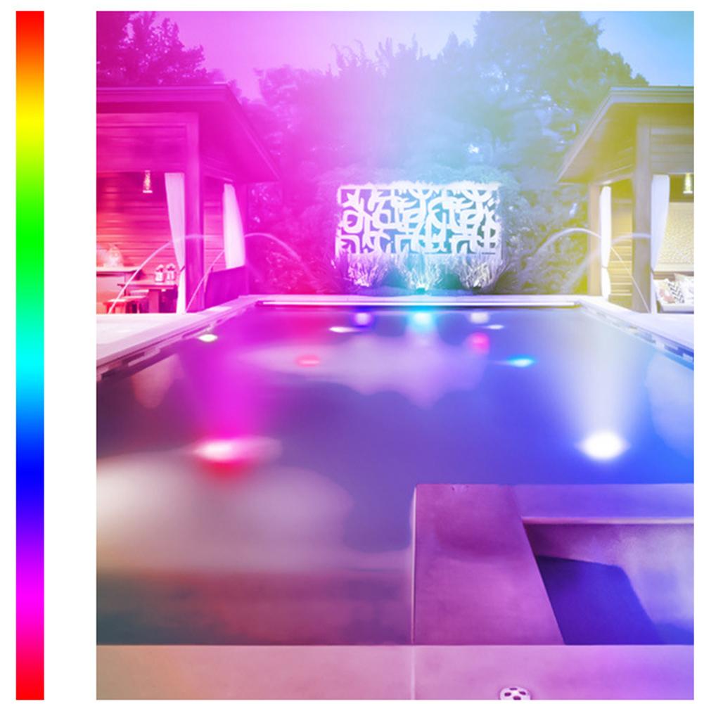 Underwater Lamp RGB Waterproof Swimming Pool LED Lamp Fish Tank Hot Tub Pond Swimming Pool Bathtub Aquarium Decor