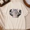 Fitness Cat Funny Meme Unisex Casual Loose O Neck Summer Short Sleeve Unisex And Unisex TShirt