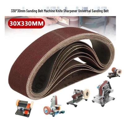 Mini Levigatrice a Nastro 330x30mm Affilacoltelli Lucidatrice Smerigliatrice con Nastro Abrasivo ad Angolo Fisso