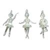 Clear Ballerina Pendant 3D Hand Blown Glass Ballet Dancer Hanging Accessories for DIY Earring Necklace Bracelet Keychain