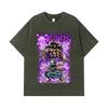 T-shirts Lavés 275 GSM 100% Coton Pièce Unique V32 Impression Zoro Kaido Unisexe T-shirt Lourd en Coton
