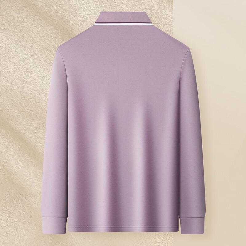 MONTAGUT Men's Mulberry Silk Blend Brushed Polo Shirt