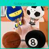 Plush Basketball Toys Cartoon Spherical Shape Motion Fill Doll Accompany Pillow