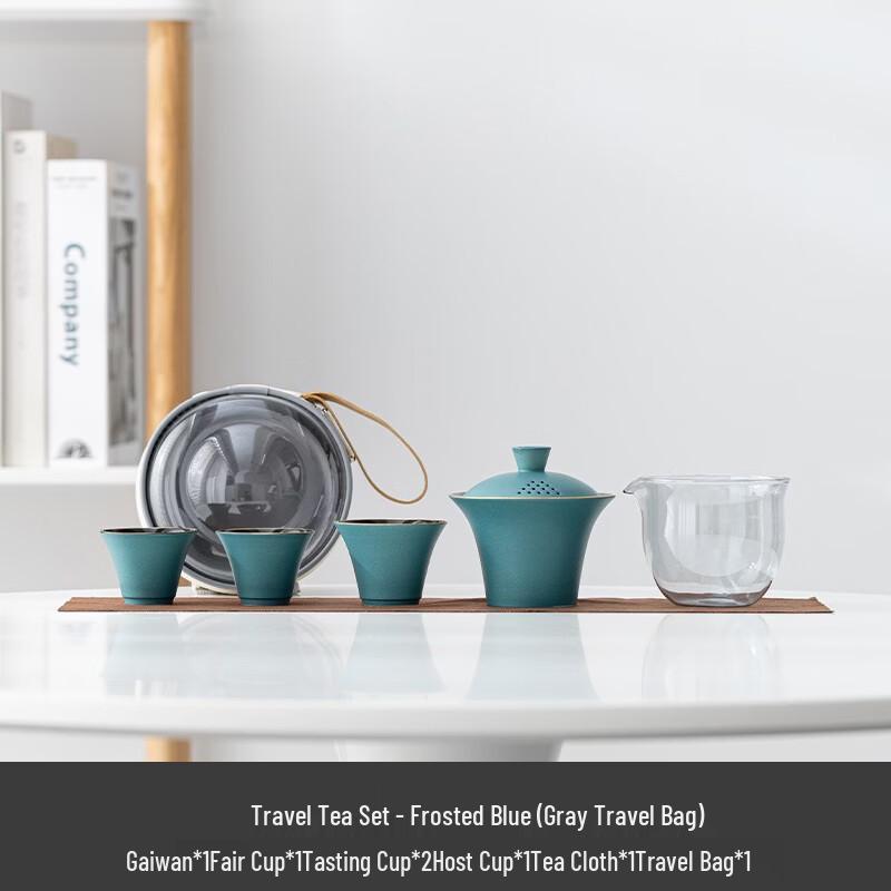 

Portable Ceramic Kung Fu Travel Tea Set