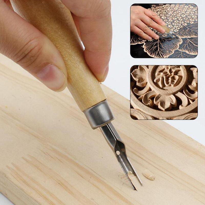Printmaking Carving Tools Set with 5 Blade DIY Lino Block Cutting Stamp Carving Tool Accessories Art Sculpture Supplies