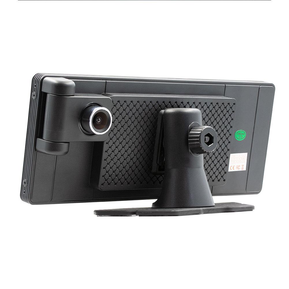 10,26 Zoll kabelloser tragbarer Bildschirm HD IPS-Bildschirm Auto-Audioempfänger mit Cabrio-Kamera Kompatibel für Android Auto