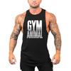Muscleguys Men Bodybuilding Stringers Sleeveless Vests Gym Fitness Tank Tops Summer Cotton Sport Clothing European and American Hurdle Tops
