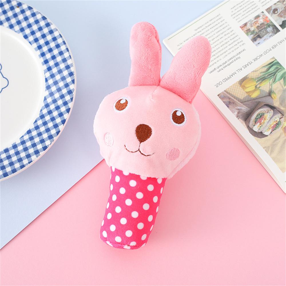 Funny Fleece Durability Chew Molar Toy Cute Pet Dog Cat Plush Squeak Sound Dog Toys Rabbit Frog Shape Pet Products