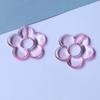 Colored Perforated Beads Hollow Flowers-Shaped Pendant DIY Clothing Accessories Earrings Hairpin Phone Shells Material