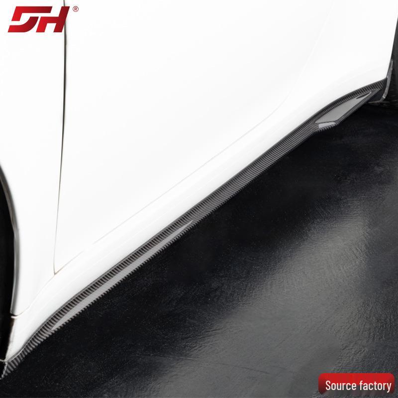 Compatible Dry Carbon Side Skirts for Porsche 911 (2012-2019) Modified to 992 Turbo, Easy Installation