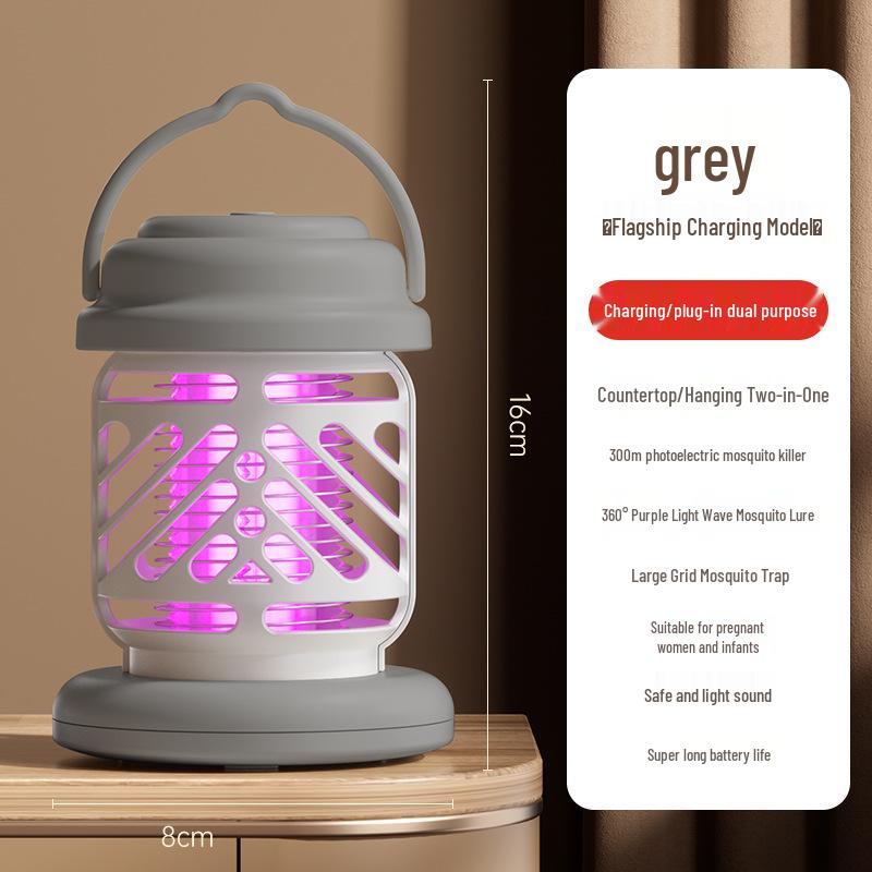 Outdoor USB Electric Mosquito Killer Lamp - Portable Shock Trap for Home & Dorms
