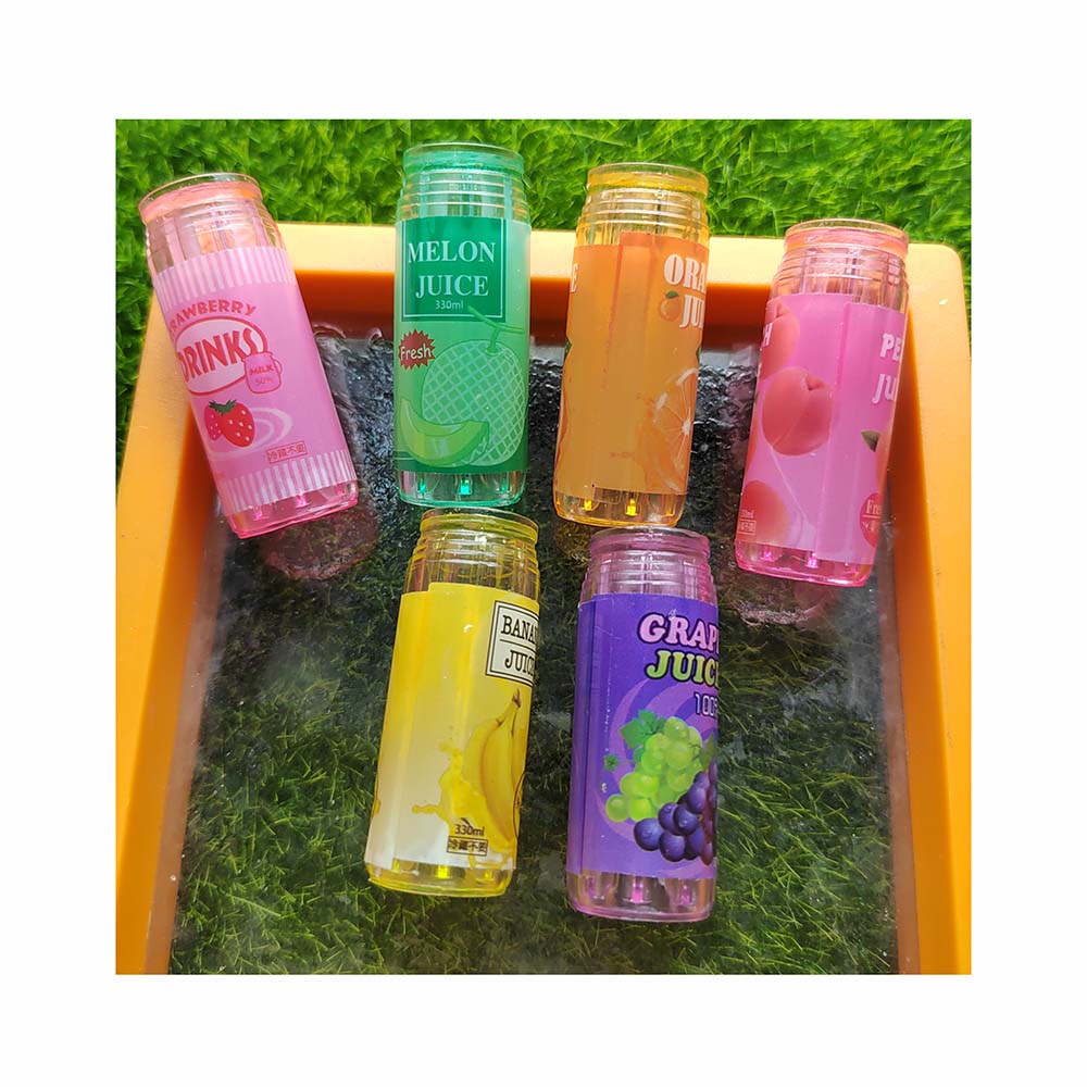 Bulk 100pcs Assorted Miniature Fruit Juice Can Resin Crafts Toys Mini Doll House Drink Accessories Fairy Garden Kitchen Room