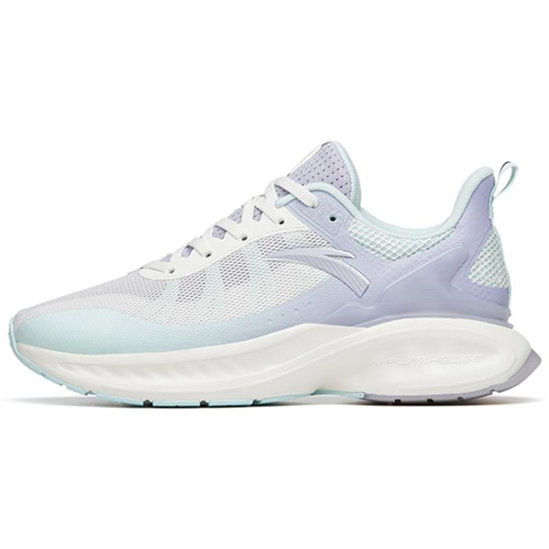 Anta Амортизация Противоскользящие Износостойкие Дышащие Низкие Беговые Кроссовки Женские Белые Синие Серые Кроссовки 37.5