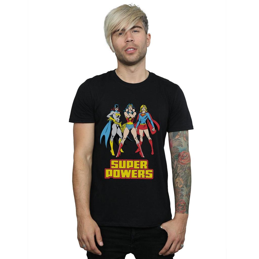 DC Super Hero Girls Herr Super Power Wonder Woman Group T-shirt i bomull