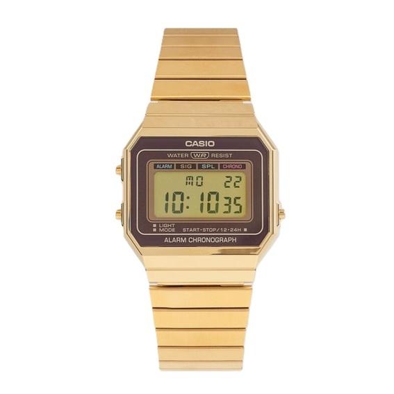 Восстановленные мужские кварцевые часы Casio Youth Vintage A700WG-9A с будильником и секундомером