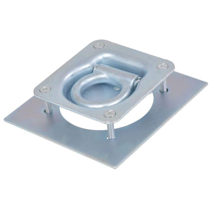 VidaXL Anneau d'arrimage pour remorque 8 pcs Acier galvanisé 2000 kg