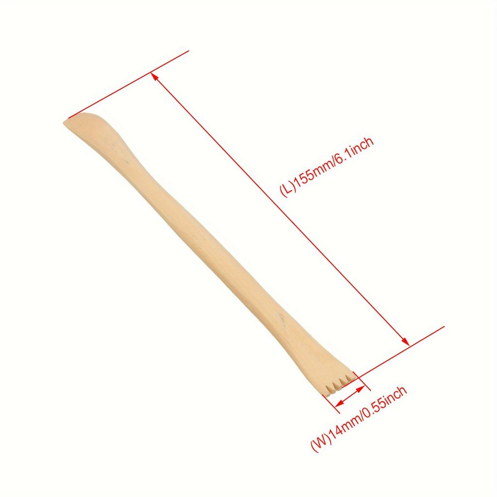 10 st Träkeramikskärverktyg, Tunna Grenler Lerformsknivar, Oladde Handgjorda Verktyg för Keramikframställning