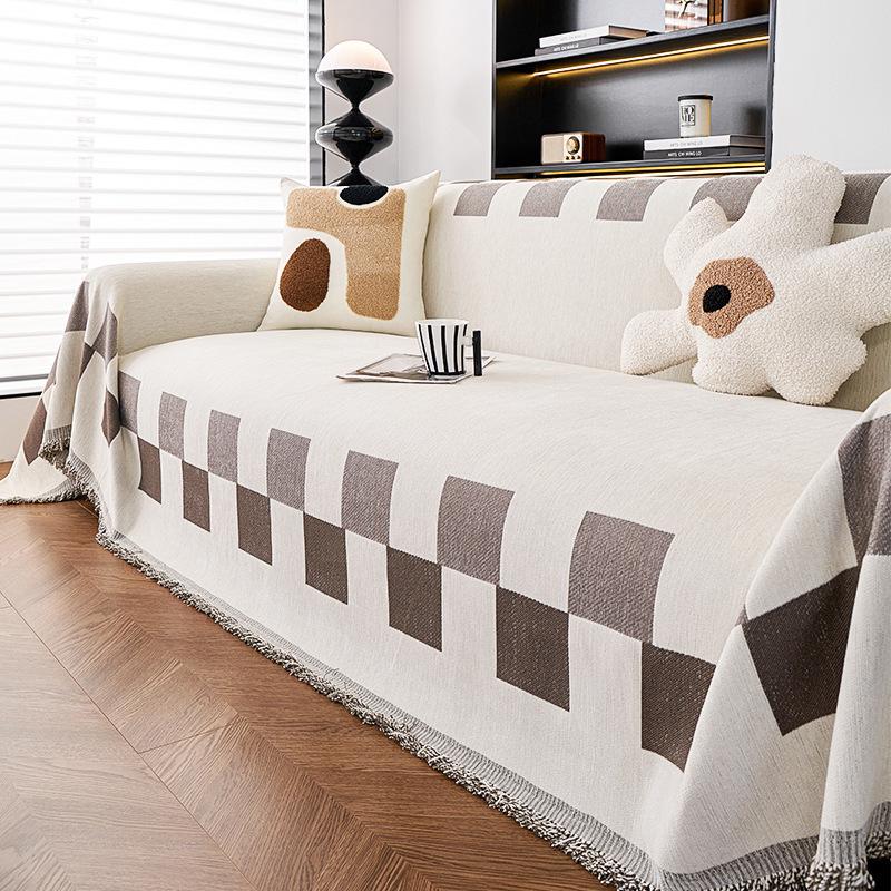 Chenille Sofa Towel Four Seasons Universal All-Inclusive Sofa Cover Dust Cover One-Piece Sofa Cover Cloth Anti-Scratching
