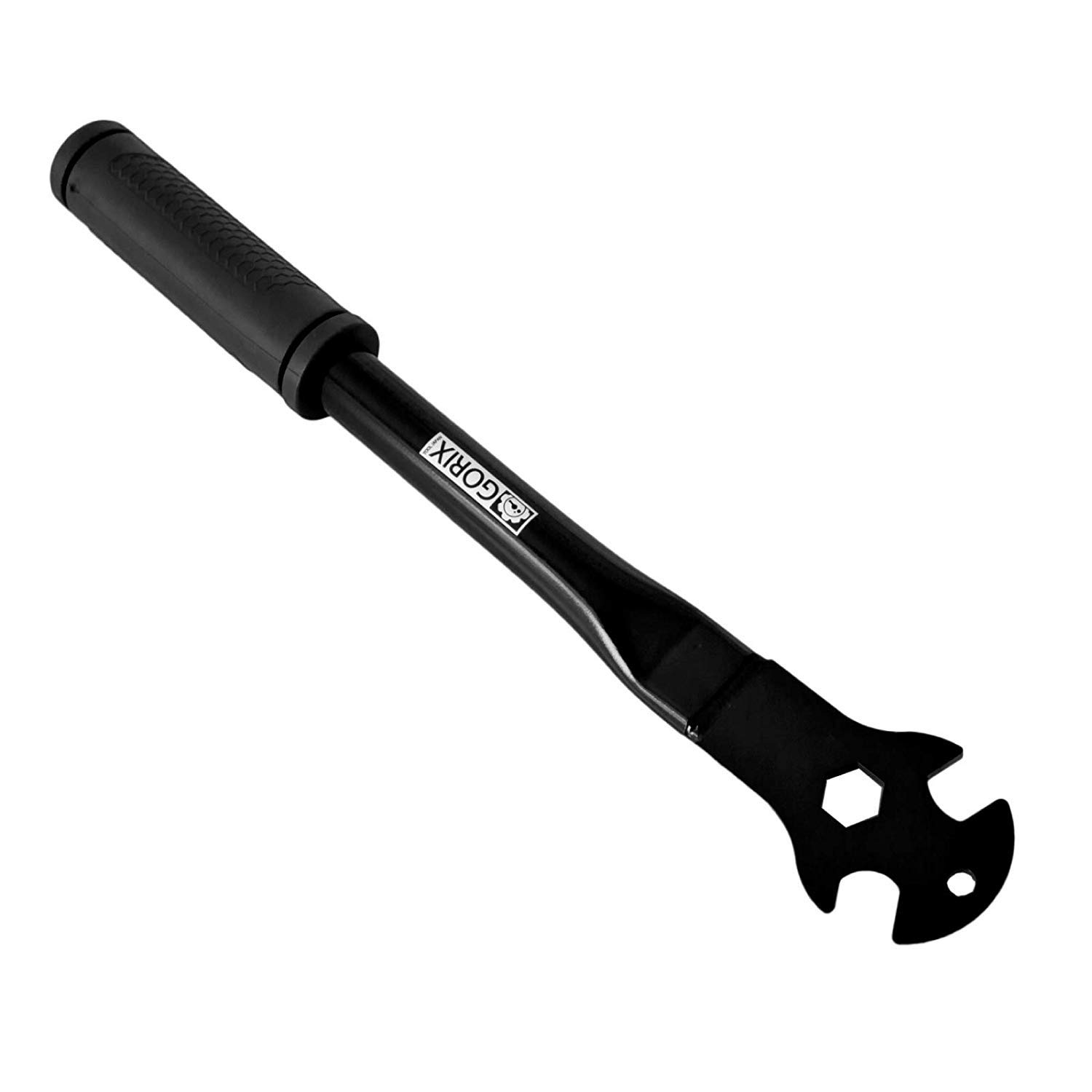 

GORIX Bicycle Pedal Professional High 370mm Total Length Wrench, 15mm, Grade, All-Purpose, Torque, (SJ-C225) (Black)