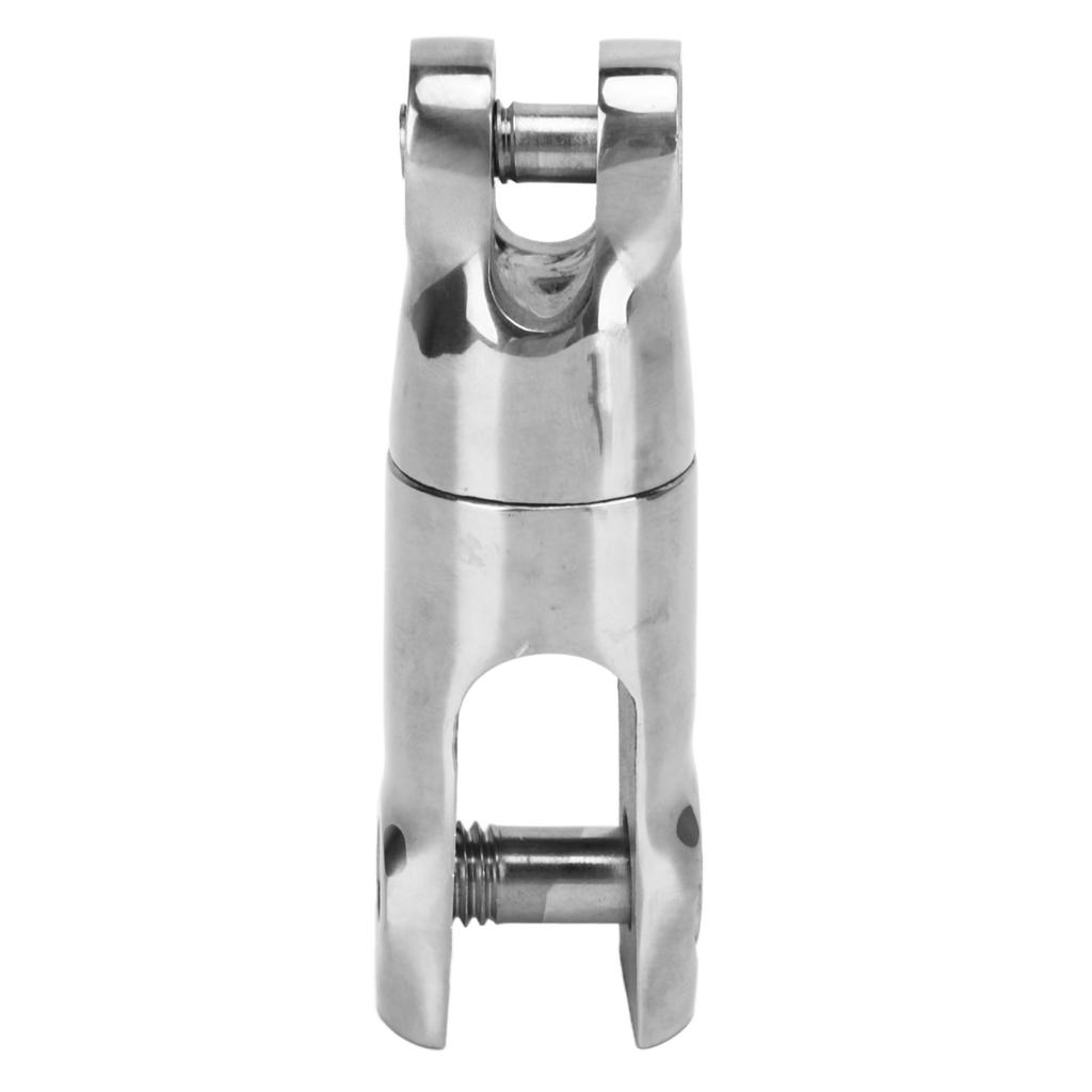 Double Anchor Swivel Connector 316 Stainless Steel Heavy Duty Multi Directional Mooring Connector 3200 Lbs Capacity for