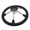 Stainless Steel Boat Steering Wheel with Black Polyurethane Foam 5-Spoke Non-Slip Anti-Sweat Marine Accessories