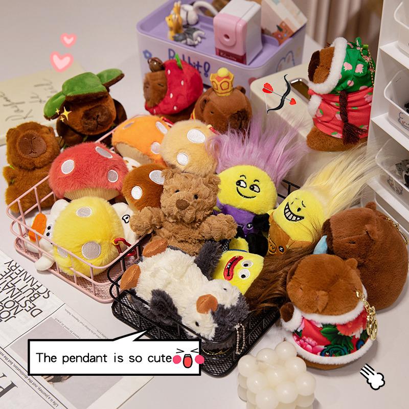 Boutique Barcelona Bear Doll Pendant Ginger Dessert Pendant Plush Toy Snack Bag Pendant Keychain