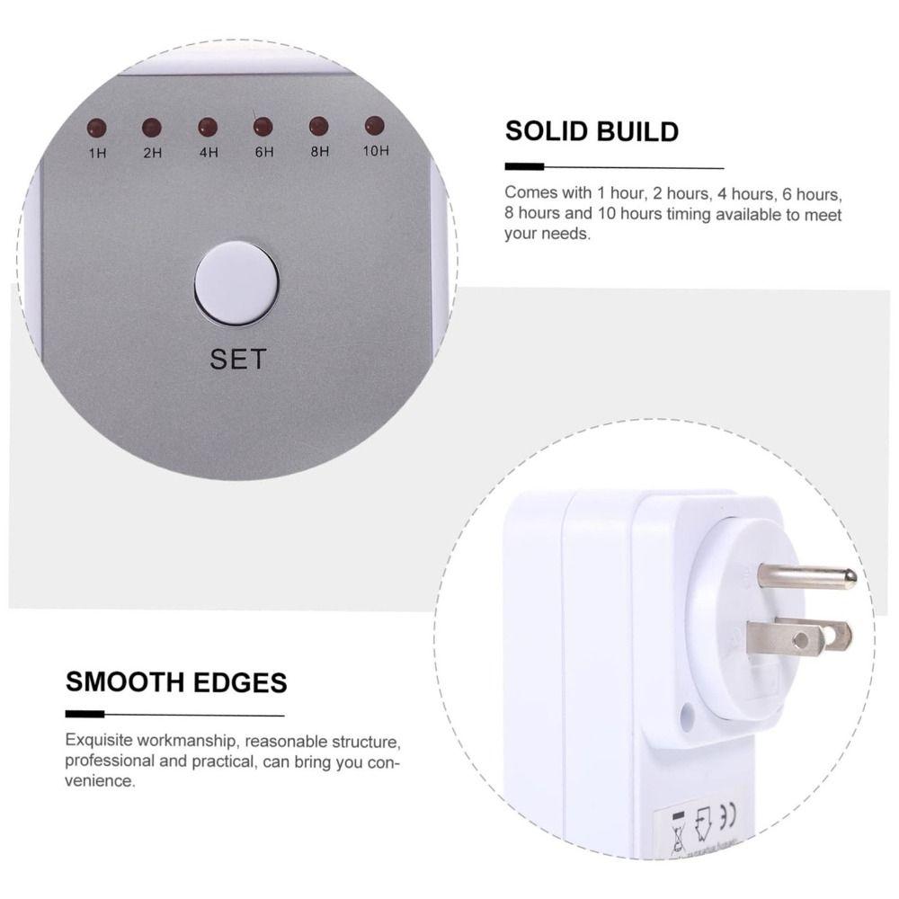 Plug-in 10Hr Timer Switch Countdown Time Setting Switch Timer Electronic Wattmeter  Household