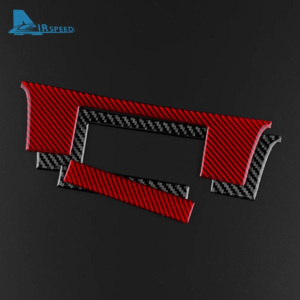 Real Soft Carbon Fiber Sticker For Lexus RC300 RC350 RC200T 2015 2016 2017 2018 2019 2020 2021 2022 Center Console Interior Trim