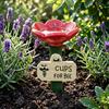 Insekten-Wassernapf Blumenförmige Bienen-Trinkstation Bestäuber-Hydrationsbecher für Bienen Schmetterlinge Outdoor-Garten-Hof-Dekoration