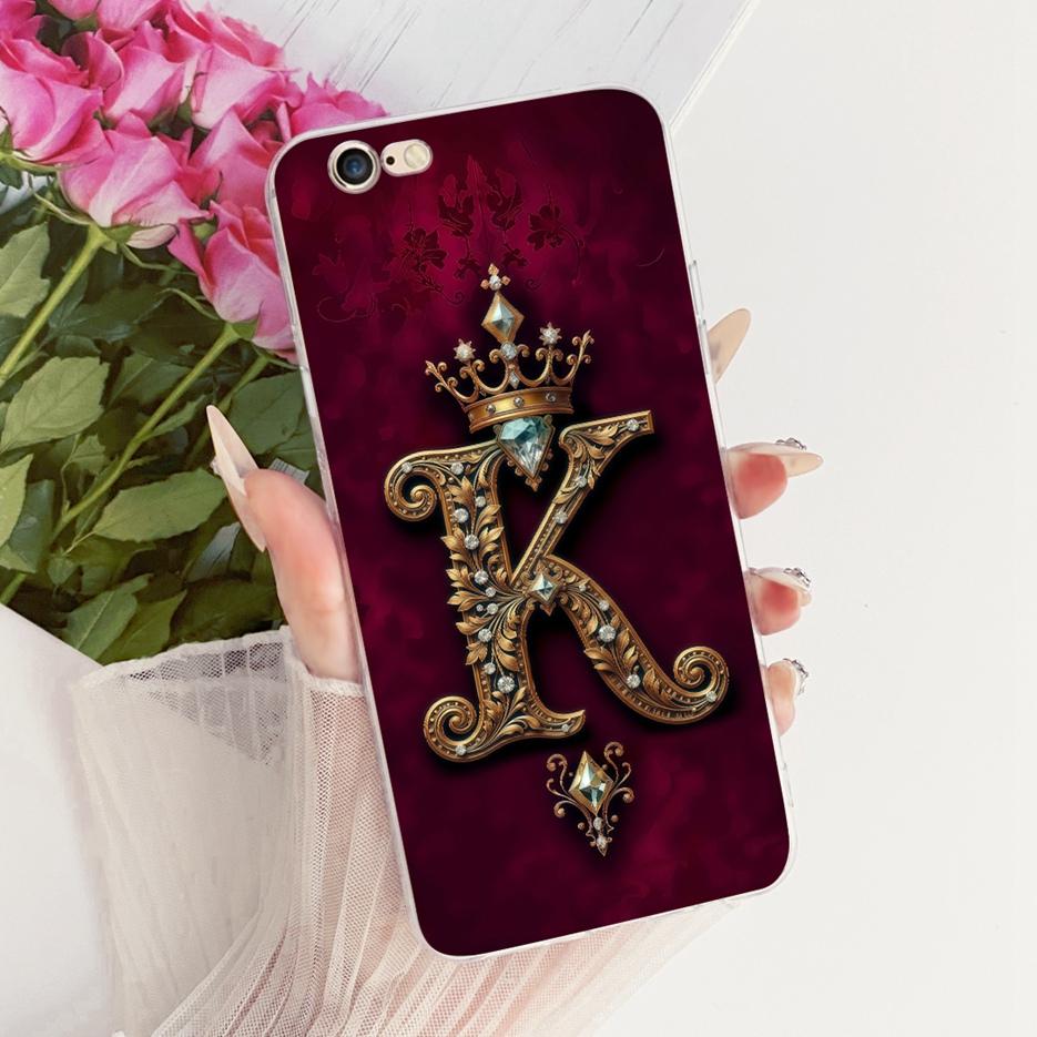 For Apple iPhone 6 6S Plus Case Cute Crown Letters Cover Soft Silicone Phone Case For iPhone 6S Plus iPhone6 iPhone6S Funda Bags