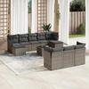VidaXL Garden Lounge Set with Cushions 11 Pcs, Patio Sofas, Patio Furniture Set, Outdoor Furniture, Grey 3218340