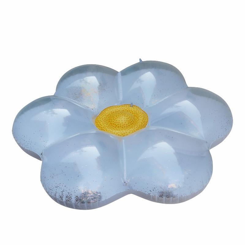 Ins Hot Selling 160cm Adult Ride-on Float With Sparkly Flower Design Pvc Material