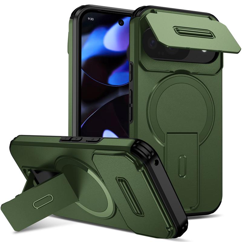 Armor Funda For Google Pixel 10 10A 9 9A 8 8A Pro XL Case Slide Camera Lens Protector Coque Wireless Charging Cover
