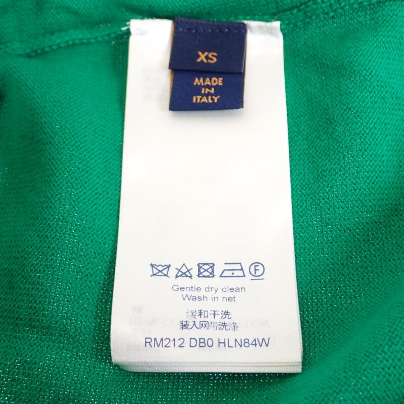 Louis Vuitton RM212DB0HLN84W XS Short Sleeve T-shirt Green Cotton Mens