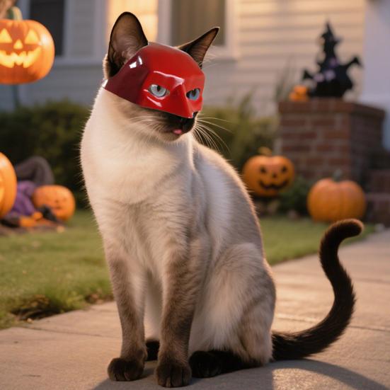 3Pcs Halloween Cat Mask Cat Superhero Cosplay Apparel Bat-Themed Pet Costume Accessories for Small Medium Cats