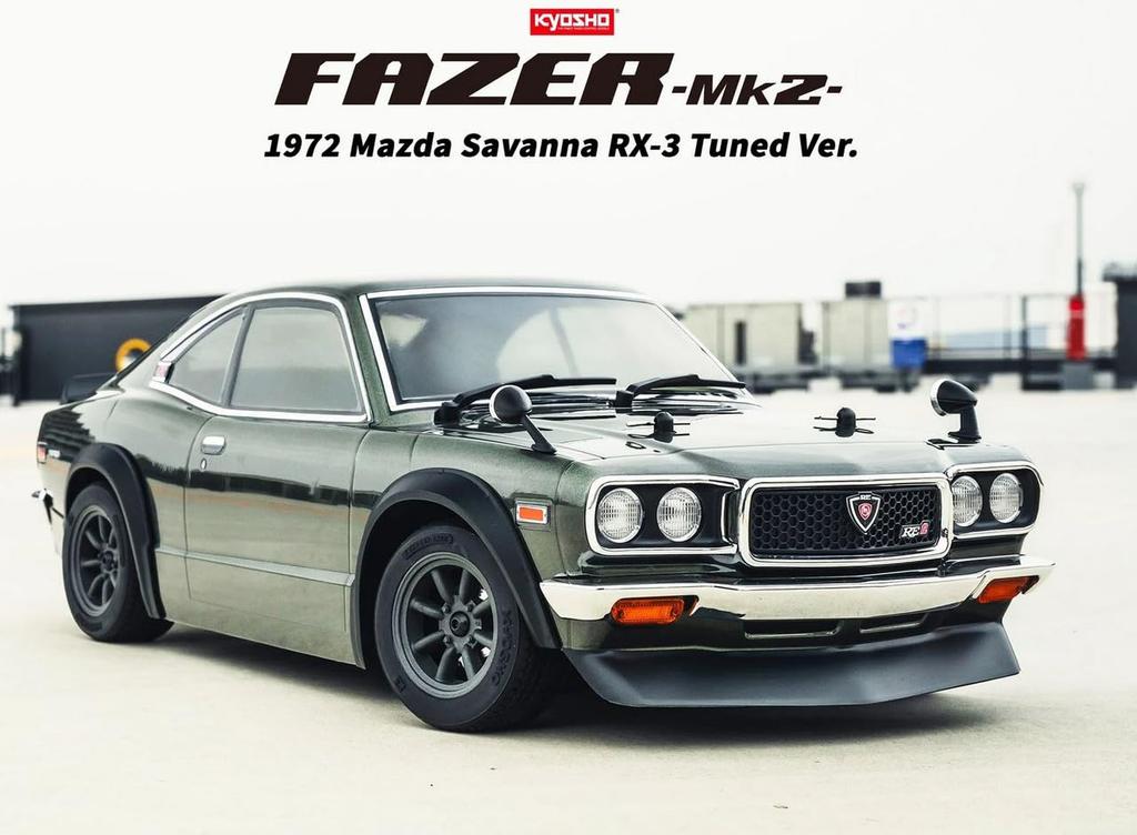 Kyosho PuT EP Fazer Mk2 1972 Mazda Savanna RX-3 Electric Radio Control Car 34428T1