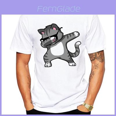 Süßes und frisches Style Einhorn-Print T-Shirt Baumwolle Kurzarm Pullover für Damen