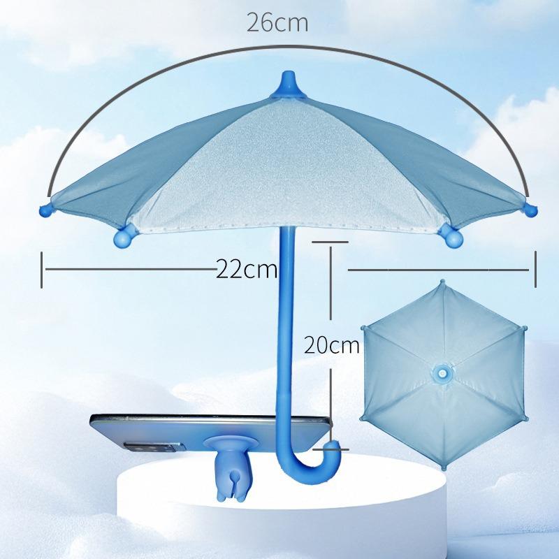 TikTok Mobile Phone Parasol Toy Cute Decoration Super Small Umbrella Photography Props Umbrella Mini Pig Suction Cup Umbrella