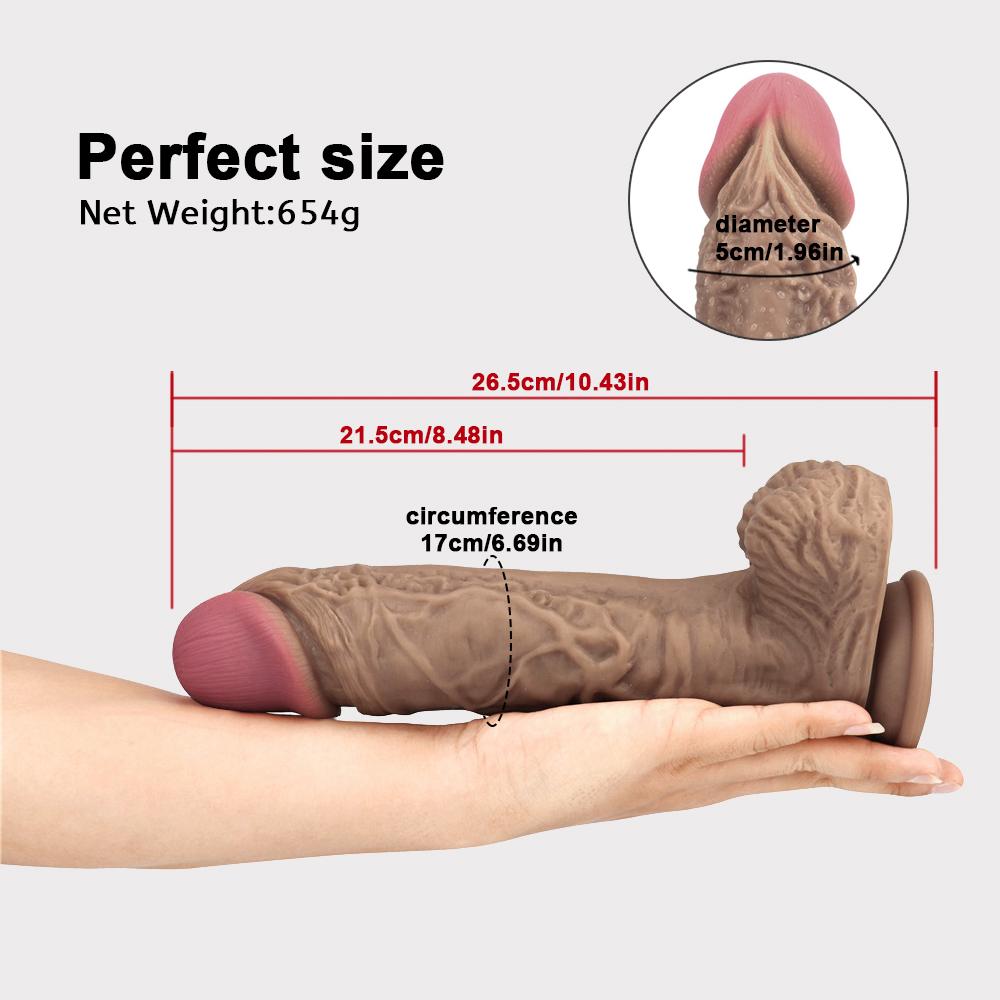 Realistic Dildo with Suction Cup Fake Dick Big Penis Sex Toys for Woman