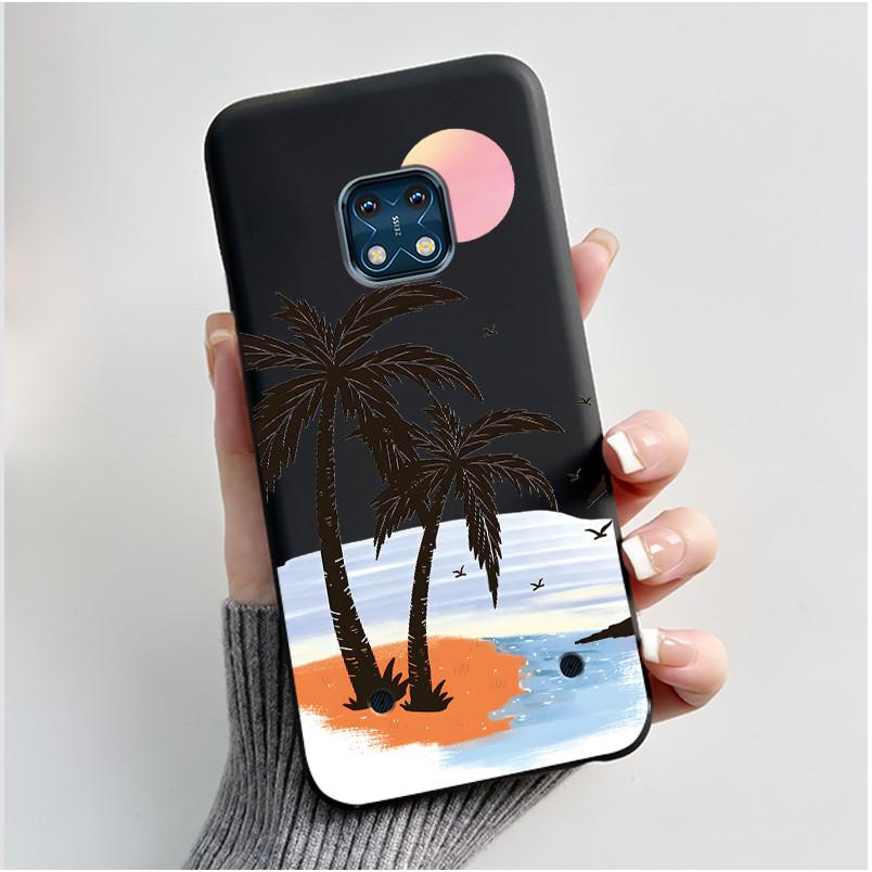 

Casing For Nokia XR20 Case Aesthetic Fashion Cute Cat Astronaut Cartoon Black TPU Silicone Soft Shockproof Phone Case Back Cover Nokia XR20