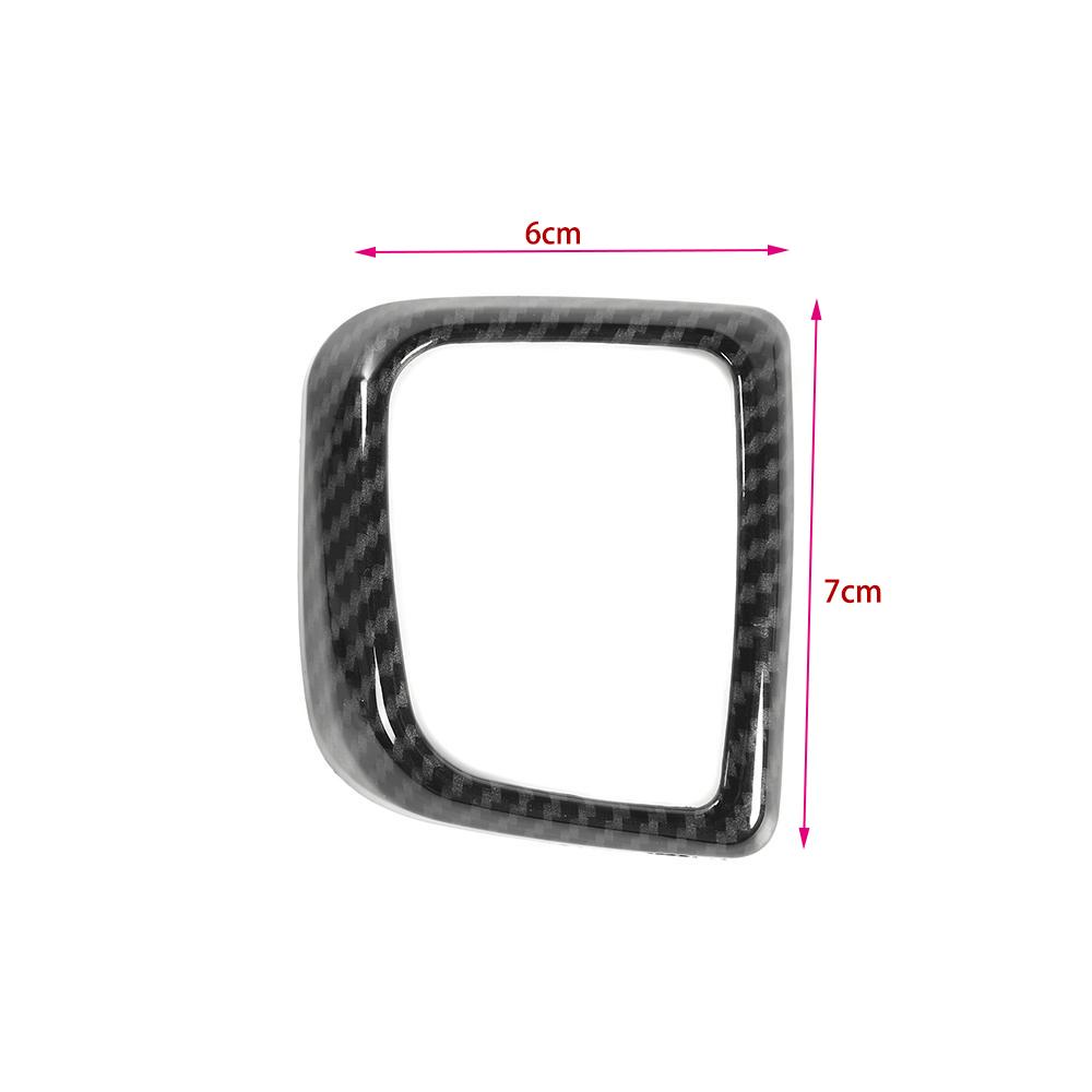 Cadre décoratif pour bouton de téléphone de voiture, accessoire d'intérieur pour Suzuki Jimny 2019 et plus, argent, rouge, fibre de carbone