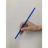Shibase Kogyo 485 Straw Straws for Juice, Flex, 6mm X 21cm, Unwrapped, Pack of 500, Blue, Made In Japan