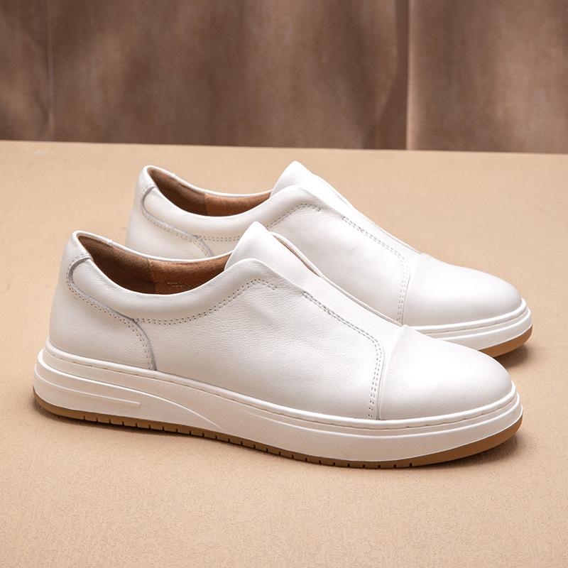 Men's Sneaker Lace Up Outdoor Breathable Men Designer Male Casual Shoes Genuine Leather Handmade Oxfords Shoes for men