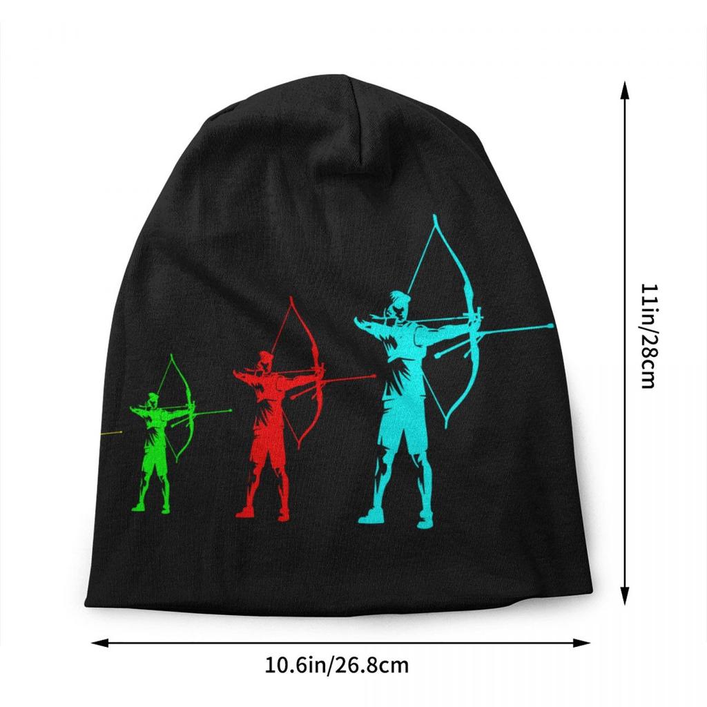 Custom Archery Sport Beanie Cap Unisex Winter Bonnet Homme Knitting Hats  Outdoor Archer Bow Hunting Lover Skullies Beanies Hats