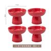 High-Value High-Footed Plate Household Snack Plate Fireplace Tea Dessert Bowl Creative Ice Cream Bowl Dessert Bowl