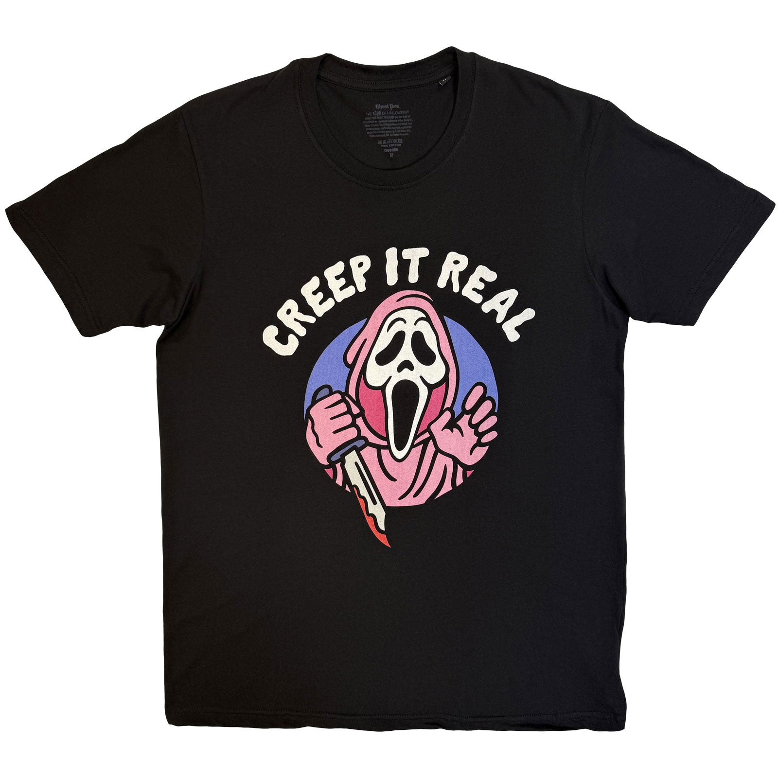 Ghostface TShirt Creep It Real Black OFFICIAL NEW XL